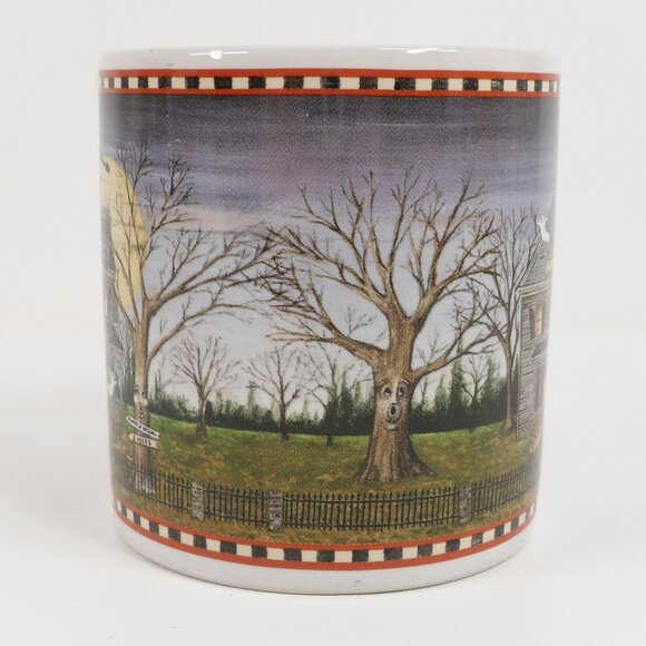 Two Vintage Halloween Mugs with Box David Carter Brown Haunted Hollow Sakura - Picture 7 of 14